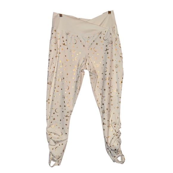 DISNEY Aladdin Jasmine Stirrup Leggings Cream and Gold Size Extra Large - Picture 4 of 16